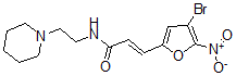 CAS 登录号：100037-00-1， N-(2-N-哌啶基乙基)-beta-(5-硝基-4-溴-2-呋喃基)丙烯酰胺