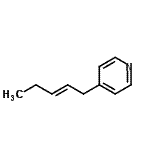 CAS 登录号：100190-73-6， 4-[(2E)-2-戊烯-1-基]吡啶