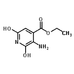 CAS 登录号：100377-73-9， 乙基3-氨基-2,6-二羟基异烟酸酯