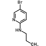 结构式 CAS# 100379-02-0, 5-溴-N-丙基-2-吡啶胺