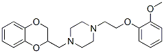 CAS 登录号：100508-26-7， 1-(7,10-二氧杂双环[4.4.0]癸-1,3,5-三烯-9-基甲基)-4-[2-(2-甲氧基苯氧基)乙基]哌嗪