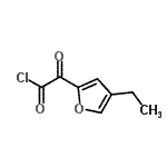 CAS 登录号：100750-54-7， (4-乙基-2-呋喃基)(氧代)乙酰氯