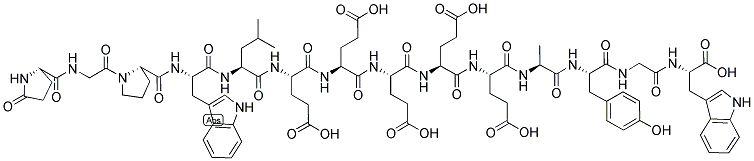 CAS 登录号：100940-57-6， 18-(5-氧代-L-脯氨酸)-22-L-亮氨酸-18-31-促胃泌素I(猪)
