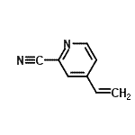 CAS 登录号：100949-03-9， 4-乙烯基-2-吡啶甲腈