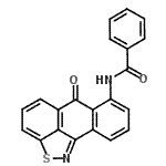 CAS 登录号：10116-20-8， N-(6-氧代-6H-蒽并[9,1-Cd][1,2]噻唑-7-基)苯甲酰胺
