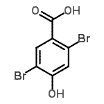 CAS 登录号：101421-19-6， 2,5-二溴-4-羟基苯甲酸