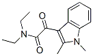 CAS 登录号：101586-49-6， 2-(1,2-二甲基吲哚-3-基)-N,N-二乙基-2-氧代-乙酰胺