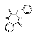 CAS 登录号:10167-35-8, 3-苄基-3,4-二氢-1H-1,4-苯并二氮杂卓-2,5-二酮