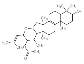 CAS 登录号：10178-38-8， (22R,23S)-16alpha,23-环氧-5alpha-羊毛甾-8,24-二烯-3beta,22-二醇 22-乙酸酯
