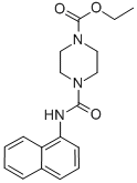 CAS 登录号：101976-06-1， 1-乙氧羰基-4-(1-萘基氨基甲酰)哌嗪