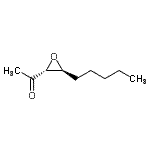 CAS 登录号：102490-11-9， 1-[(2R,3S)-3-戊基-2-环氧乙烷基]乙酮