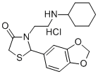 CAS#: 102612-93-1， 2-(1,3-Benzodioxol-5-Yl)-3-[2-(Cyclohexylamino)Ethyl]-1,3-Thiazolidin-4-One Hydrochloride