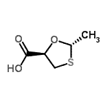 CAS#: 103004-15-5， (2S,5R)-2-Methyl-1,3-Oxathiolane-5-Carboxylic Acid