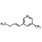 CAS 登录号：103029-21-6， 3-[(1E)-1-丁烯-1-基]-5-甲基吡啶