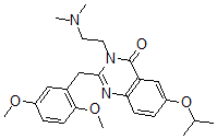 CAS#: 103315-31-7， 2-[(2,5-Dimethoxyphenyl)Methyl]-3-(2-Dimethylaminoethyl)-6-Propan-2-Yloxyquinazolin-4-One