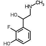 CAS 登录号：103439-04-9， 2-氟-3-[1-羟基-2-(甲基氨基)乙基]苯酚