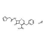 CAS 登录号：10353-05-6， 1-({2-羧基-8-氧代-7-[(2-噻吩基乙酰基)氨基]-5-硫杂-1-氮杂双环[4.2.0]辛-2-烯-3-基}甲基)吡啶鎓硫氰酸酯