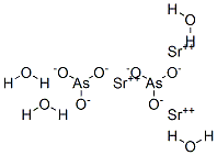 CAS 登录号：10378-48-0， 锶亚砷酸盐四水合物