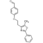 CAS#: 103788-59-6， 4-[2-(5-Methyl-2-Phenyl-1,3-Oxazol-4-Yl)Ethoxy]Benzaldehyde