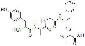 CAS#: 103834-43-1， Tyrosyl-Alanyl-Glycyl-Phenylalanyl-psi(Thiomethylene)Leucine