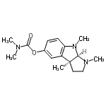 CAS 登录号：103877-07-2， (3aS,8aR)-1,3A,8-三甲基-1,2,3,3A,8,8A-六氢吡咯并[2,3-b]吲哚-5-基二甲基氨基甲酸酯