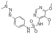 CAS#: 103947-07-5， N-[(4-Dimethylaminodiazenylphenyl)Sulfamoyl]-5,6-Dimethoxypyrimidin-4-Amine