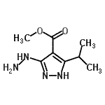 CAS 登录号：104249-53-8， 甲基3-肼基-5-异丙基-1H-吡唑-4-羧酸酯