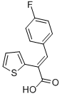 CAS 登录号：104314-04-7， 3-(4-氟苯基)-2-噻吩-2-基丙-2-烯酸酯
