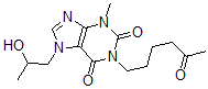 CAS#: 104317-70-6， 7-(2-Hydroxypropyl)-3-Methyl-1-(5-Oxohexyl)Purine-2,6-Dione