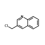 结构式 CAS# 104325-51-1, 3-(氯甲基)喹啉