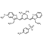CAS#: 104434-09-5， 3-Ethyl-2-[(E)-{3-[(Z)-(3-Ethyl-1,3-Benzothiazol-2(3H)-Ylidene)Methyl]-5,5-Dimethyl-2-Cyclohexen-1-Ylidene}Methyl]-5-Methoxy-1,3-Benzothiazol-3-Ium 4-Methylbenzenesulfonate