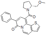 CAS 登录号：104604-60-6， 2-(甲氧基甲基)-1-((7-氧代-8-苯基-7H-噻吩并(2,3-a)喹嗪-10-基)羰基)吡咯烷