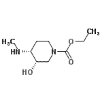 CAS#: 104605-15-4， Ethyl (3S,4R)-3-Hydroxy-4-(Methylamino)-1-Piperidinecarboxylate