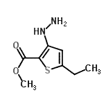 CAS 登录号：104680-37-7， 甲基5-乙基-3-肼基-2-噻吩羧酸酯