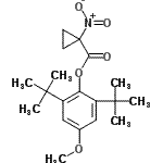 CAS#: 104755-90-0， 4-Methoxy-2,6-Bis(2-Methyl-2-Propanyl)Phenyl 1-Nitrocyclopropanecarboxylate