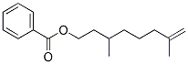 CAS 登录号：10486-12-1， (-)-3,7-二甲基辛-7-烯基苯甲酸酯