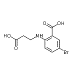 CAS#: 105026-31-1， 5-Bromo-2-[(2-Carboxyethyl)Amino]Benzoic Acid