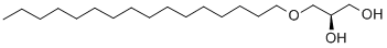 结构式 CAS# 10550-58-0, (2R)-3-(十六烷氧基)-1,2-丙烷二醇