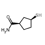 CAS 登录号：105676-07-1， (1R,3S)-3-硫基环戊烷甲酰胺