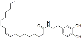 CAS 登录号：105955-12-2， (9Z,12Z)-N-[2-(3,4-二羟基苯基)乙基]十八碳-9,12-二烯酰胺