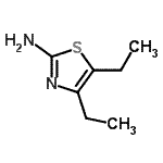 CAS 登录号：105955-86-0， 4,5-二乙基-1,3-噻唑-2-胺