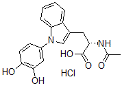 CAS#: 106078-47-1， (2S)-2-Acetamido-3-[1-(3,4-Dihydroxyphenyl)Indol-3-Yl]Propanoic Acid Hydrochloride