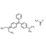 CAS#: 106168-50-7， 4-{[4-(Dimethylamino)Phenyl](Phenyl)Methylene}-N,N-Diethyl-2,5-Cyclohexadien-1-Iminium Acetate