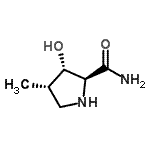 CAS 登录号：106391-76-8， (3S,4S)-3-羟基-4-甲基-L-脯氨酰胺