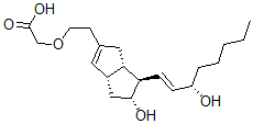 CAS#: 106402-09-9， 2-[2-[(3aS,5R,6R,6aS)-5-Hydroxy-6-[(E,3S)-3-Hydroxyoct-1-Enyl]-1,3A,4,5,6,6alpha-Hexahydropentalen-2-Yl]Ethoxy]Acetic Acid