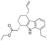 CAS 登录号：106464-24-8， 乙基2-[(1S,4R)-8-乙基-4-丙-2-烯基-2,3,4,9-四氢-1H-咔唑-1-基]乙酸酯