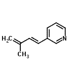 CAS 登录号：106536-26-9， 3-[(1E)-3-甲基-1,3-丁二烯-1-基]吡啶