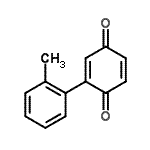 CAS 登录号：106593-44-6， 2-(2-甲基苯基)-1,4-苯醌