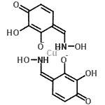CAS#: 106639-28-5， Copper(2+) Bis{(6Z)-2-Hydroxy-6-[(Hydroxyamino)Methylene]-3-Oxo-1,4-Cyclohexadien-1-Olate}