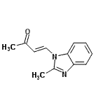 CAS 登录号：107113-25-7， (3E)-4-(2-甲基-1H-苯并咪唑-1-基)-3-丁烯-2-酮